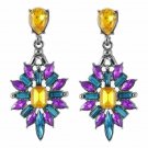 Beautiful Fashion Bohemian Multi Color Crystal Drop Earrings