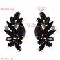 Flamboyant Black Rhinestone Earrings