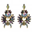 Awesome Upscale Retro Multi Irregular Court Style European Crystal Earrings