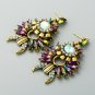 Awesome Upscale Retro Multi Irregular Court Style European Crystal Earrings