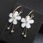 WOW! Magic Gift! Most Popular Antique Design White Flower Hoop Earrings