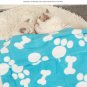 Pet Blankets for Small Dogs & Cats-Soft Fleece Breathable & Comfortable-Blue