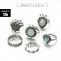 GET ALL 6 RINGS!!! Unique & Beautiful Design Moonstone Artisan Rings Set