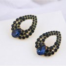 Beautiful Fashion Retro Water Drop Blue Crystal Earrings Beautiful Fashion Retro Water Drop Blue Crystal Earrings