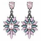 Beautiful Fashion Bohemian Pink Color Crystal Drop Earrings Beautiful Fashion Bohemian Pink Color Crystal Drop Earrings