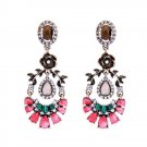 Unique & Beautiful Victorian Era Multi-Color Lucite Chandelier Earrings