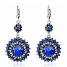 Beautiful Bohemian Retro Blue & Clear Crystal Amazing Dangle Earrings Beautiful Bohemian Retro Blue & Clear Crystal Amazing Dangle Earrings