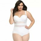Sharp Sexy Fashion White Sensation One Piece Beachwear Swimsuit-Size XL