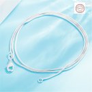 Beautiful Stamped 925 Sterling Silver 1MM Classic Snake Chain 18"
