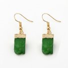 Beautiful Fashion Stone Short Square Earrings - Green