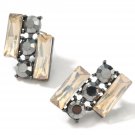 Beautiful Fashion Abstract Champagne Crystal Earrings