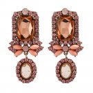 Beautiful & Bold Fashion Statement Rose Crystal & Rhinestone Earring
