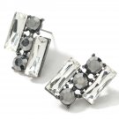 Beautiful Fashion Abstract Clear Crystal Earrings