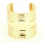 Gold Tone Metallic Fashion Cuff Bracelet
