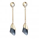 Unique Beautiful Vintage Long Crystal Dangle Earrings-Magnificent Look
