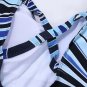 Sharp Fashion Sea Waves Blue One-Piece Swimsuit-Size XL