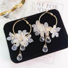 WOW! Holiday Special! Antique Design White Flower Hoop Earrings Plus Magic Gift! WOW! Holiday Special! Antique Design White Flower Hoop Earrings Plus Magic Gift!