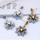 Beautiful Fashion Oriental Purple Flowers Silver or Yellow Tone Alloy Earrings Beautiful Fashion Oriental Purple Flowers Silver or Yellow Tone Alloy Earrings