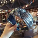 Flamboyant Glitter Exquisite Knot Turban Fabric Headband-Green Shimmering Glow