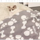 Pet Blankets for Small Dogs & Cats-Soft Fleece Breathable & Comfortable-Gray Pet Blankets for Small Dogs & Cats-Soft Fleece Breathable & Comfortable-Gray
