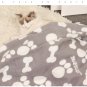 Pet Blankets for Small Dogs & Cats-Soft Fleece Breathable & Comfortable-Gray