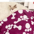 Pet Blankets for Small Dogs & Cats-Soft Fleece Breathable & Comfortable-Burgundy Pet Blankets for Small Dogs & Cats-Soft Fleece Breathable & Comfortable-Burgundy