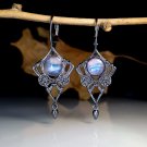 Beautiful European Triangle Multicolor Stone Dangle Earrings Beautiful European Triangle Multicolor Stone Dangle Earrings