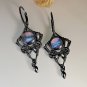 Beautiful European Triangle Multicolor Stone Dangle Earrings
