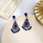 Unique Beautiful Retro Drop Spectacular Blue Crystal Earrings