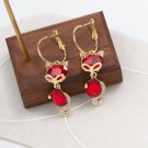 Silver 925 Post Red Cat Crystal Dangle Earrings-A Must For Every Cat Lover!!! Silver 925 Post Red Cat Crystal Dangle Earrings-A Must For Every Cat Lover!!!