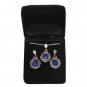 Impeccable Handmade Genuine Lapis Silver 3pc Set w/ Pendant, Chain & Earrings
