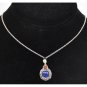 Impeccable Handmade Genuine Lapis Silver 3pc Set w/ Pendant, Chain & Earrings