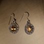 Awesome Oval Shape 3ctw Genuine Citrine 925 Sterling Silver French Hook Earrings
