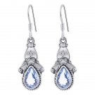 Beautiful Teardrop Shape 2ctw Genuine Blue Topaz 925 Sterling Silver Earrings Beautiful Teardrop Shape 2ctw Genuine Blue Topaz 925 Sterling Silver Earrings
