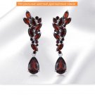 5.80ctw AAA Incredible Genuine Garnet 925 Sterling Silver Drop Dangle Earring 5.80ctw AAA Incredible Genuine Garnet 925 Sterling Silver Drop Dangle Earring