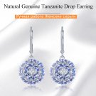 2.3ctw AAA Genuine Tanzanite 925 Sterling Silver Leverback Dangle Earrings 2.3ctw AAA Genuine Tanzanite 925 Sterling Silver Leverback Dangle Earrings