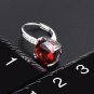 5.20ctw Natural Classic Garnet Drop Earrings Red Gemstone Solid 925 Silver