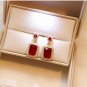 18k Gold Plated Ring, Necklace & Earrings Lab-Created Ruby & Zircon Jewelry Set
