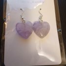 Special-Beautiful Handmade Natural Amethyst Stone Heart Shape Earrings