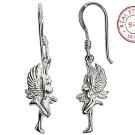 Magical 925 Sterling Silver Dancing Fairy Angels Hook Dangle Earrings Magical 925 Sterling Silver Dancing Fairy Angels Hook Dangle Earrings