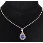 Handmade Genuine Lapis Silver 3pc Set-Pendant, Chain & Earrings