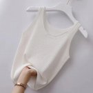 14-16 size White Tank Top Sleeveless Stretch Top Blouse