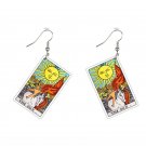 Attract Happiness with this Magical The Sun Tarot Card 2.5 inch Earrings Attract Happiness with this Magical The Sun Tarot Card 2.5 inch Earrings