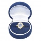 Size 8 Genuine Oval Cabochon Tanzanite Handmade Ring Size 8 Genuine Oval Cabochon Tanzanite Handmade Ring
