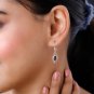 2ctw Premium Mozambique Garnet Hook Earrings 925 Sterling Silver