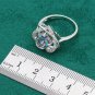 Heart Shaped 4 pc 925 Silver Created Mystic Topaz Jewelry Set - 9 ring size