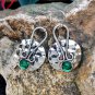 Beautiful Emerald Chalcedony Creative Hook Earrings