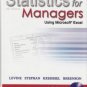 Statistics for Managers Using Microsoft Excel 4th Ed. by Levine David 0131440543