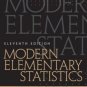 Modern Elementary Statistics, 11th Edition by John E. Freund 0130467170
