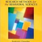 Research Methods for the Behavioral Sciences 2nd by Frederick J Gravetter 0534558119